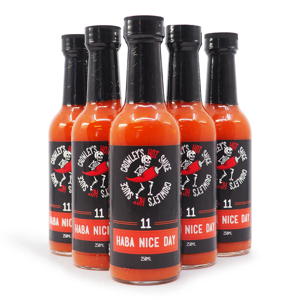 Crowley’s Hot Sauce Haba a Nice Day 250ml ChilliBOM Hot Sauce Store Hot Sauce Club Australia Chilli Sauce Subscription Club Gifts SHU Scoville group2
