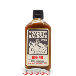 Danny Balboa's REHAB 200ml ChilliBOM Hot Sauce Store Hot Sauce Club Australia Chilli Sauce Subscription Club Gifts SHU Scoville