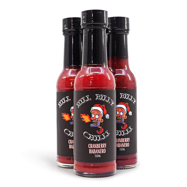 Hill Billy Chilli Cranberry Habanero Hot Sauce 150ml ChilliBOM Hot Sauce Store Hot Sauce Club Australia Chilli Sauce Subscription Club Gifts SHU Scoville group