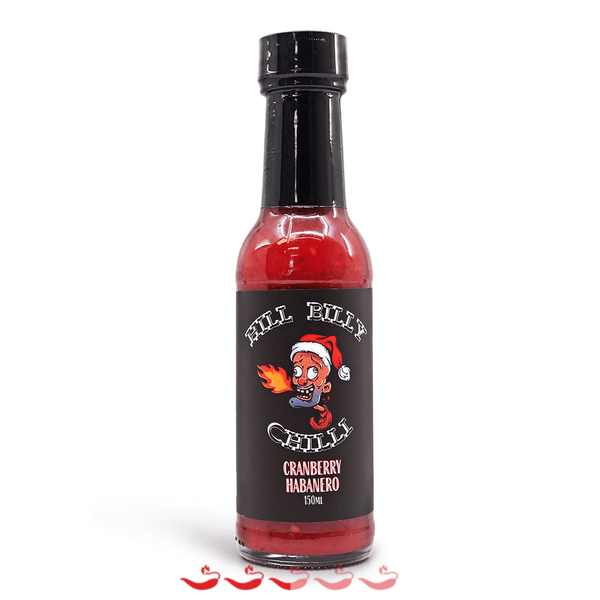 Hill Billy Chilli Cranberry Habanero Hot Sauce 150ml ChilliBOM Hot Sauce Store Hot Sauce Club Australia Chilli Sauce Subscription Club Gifts SHU Scoville