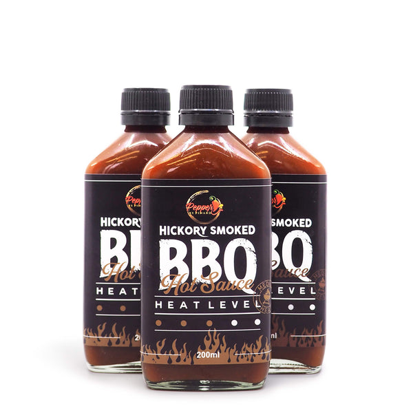 Pepper by Pinard Hickory Smoked BBQ Hot Sauce 200ml ChilliBOM Hot Sauce Store Hot Sauce Club Australia Chilli Sauce Subscription Club Gifts SHU Scoville group