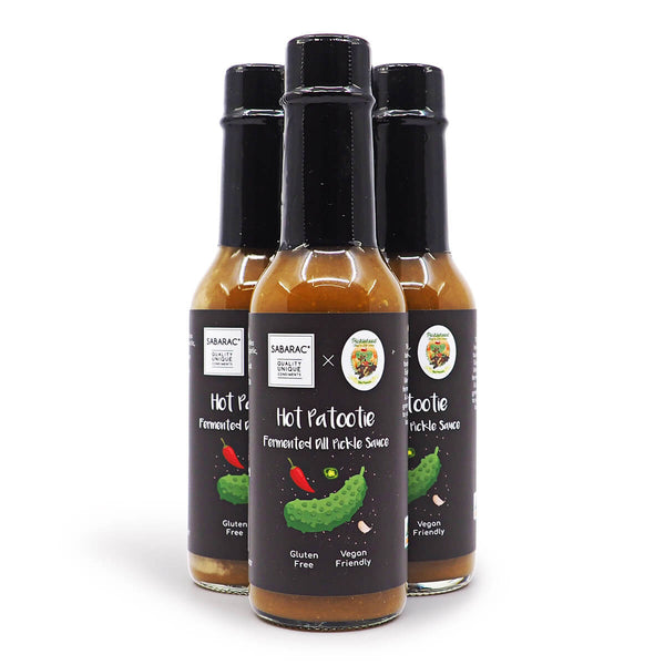 Sabarac Hot Patootie Fermented Dill Pickle Sauce 150ml ChilliBOM Hot Sauce Store Hot Sauce Club Australia Chilli Sauce Subscription Club Gifts SHU Scoville group