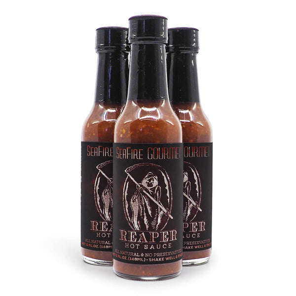 Seafire Gourmet Reaper Hot Sauce 148ml ChilliBOM Hot Sauce Store Hot Sauce Club Australia Chilli Sauce Subscription Club Gifts SHU Scoville blondes