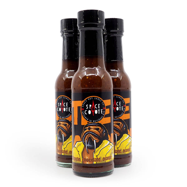 Space Coyote The Walrus Hot Sauce 150ml ChilliBOM Hot Sauce Store Hot Sauce Club Australia Chilli Sauce Subscription Club Gifts SHU Scoville group