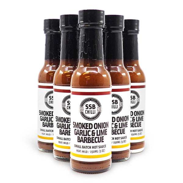 SSB Chilli Smoked Onion Garlic & Lime Barbecue 150ml ChilliBOM Hot Sauce Store Hot Sauce Club Australia Chilli Sauce Subscription Club Gifts SHU Scoville group2