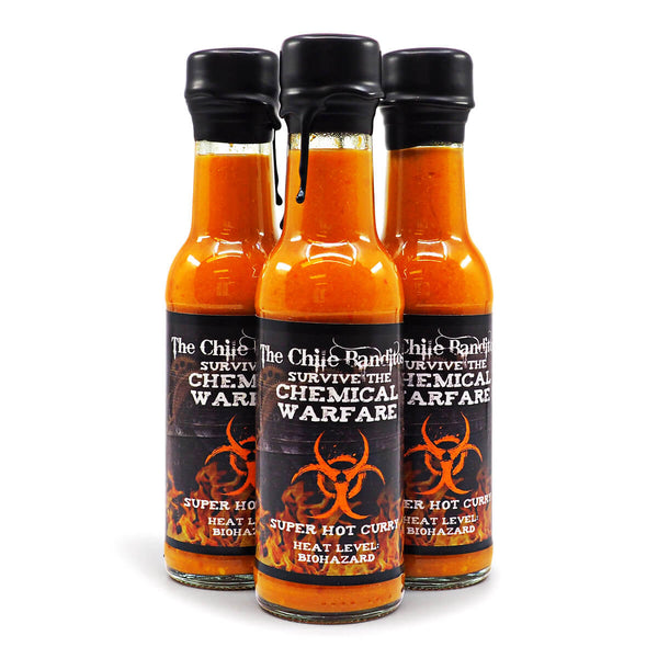 The Chile Banditos Survive The Chemical Warfare 150ml ChilliBOM Hot Sauce Store Hot Sauce Club Australia Chilli Sauce Subscription Club Gifts SHU Scoville 7million extract SHU