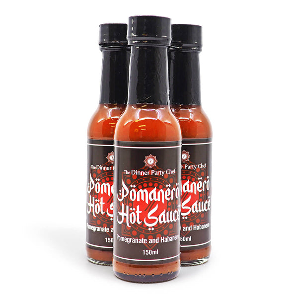 The Dinner Party Chef Pomanero Hot Sauce 150ml ChilliBOM Hot Sauce Store Hot Sauce Club Australia Chilli Sauce Subscription Club Gifts SHU Scoville group