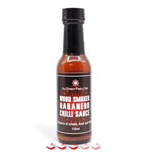 The Dinner Party Chef Wood Smoked Habanero Chilli Sauce 150ml ChilliBOM Hot Sauce Store Hot Sauce Club Australia Chilli Sauce Subscription Club Gifts SHU Scoville