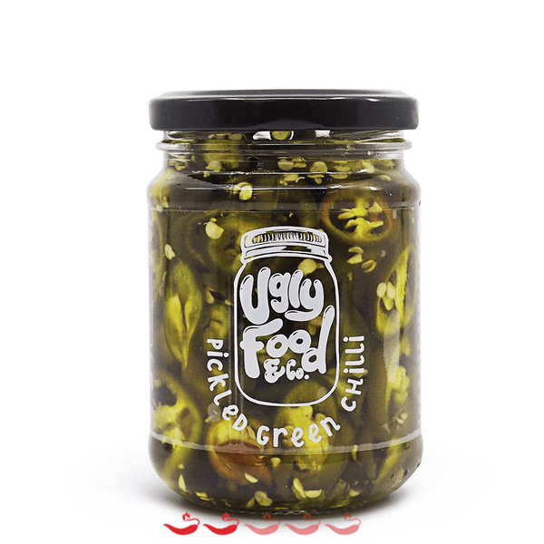 Ugly Foods Pickled Green Chilli ChilliBOM Hot Sauce Store Hot Sauce Club Australia Chilli Sauce Subscription Club Gifts SHU Scoville