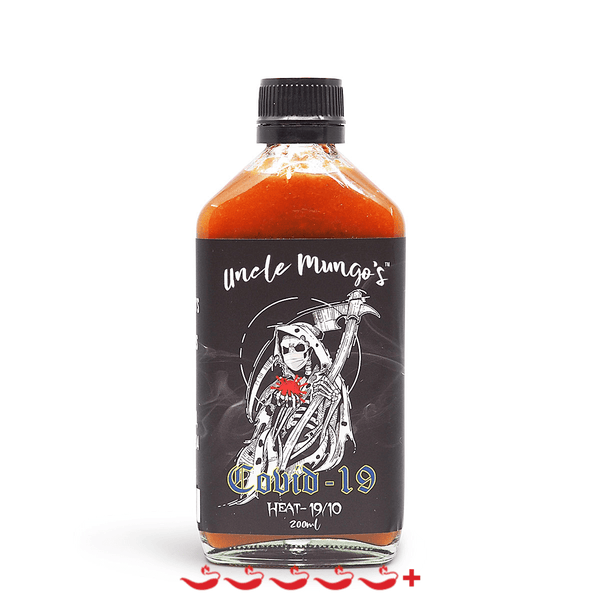 Uncle Mungo's Covid-19 Hot Sauce 200ml ChilliBOM Hot Sauce Store Hot Sauce Club Australia Chilli Sauce Subscription Club Gifts SHU Scoville