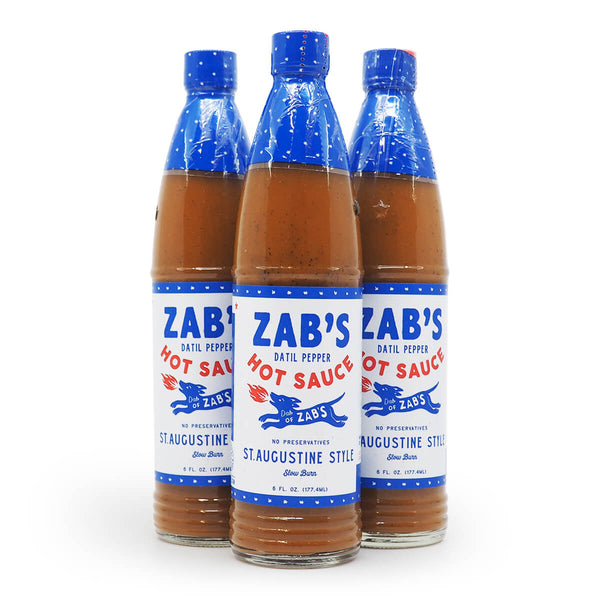 Zab's Hot Sauce St. Augustine Style 177ml ChilliBOM Hot Sauce Store Hot Sauce Club Australia Chilli Sauce Subscription Club Gifts SHU Scoville group