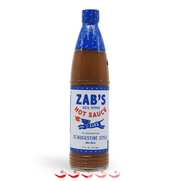 Zab's Hot Sauce St. Augustine Style 177ml ChilliBOM Hot Sauce Store Hot Sauce Club Australia Chilli Sauce Subscription Club Gifts SHU Scoville